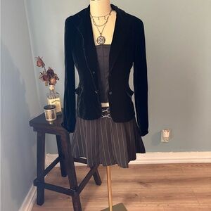 Tahari Black Velvet Women's Blazer Jacket